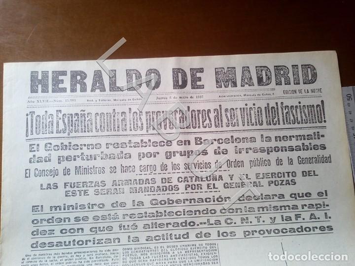Libri di seconda mano: HERALDO DE MADRID 6 MAYO 1937 GUERRA CIVIL FACSIMIL X12