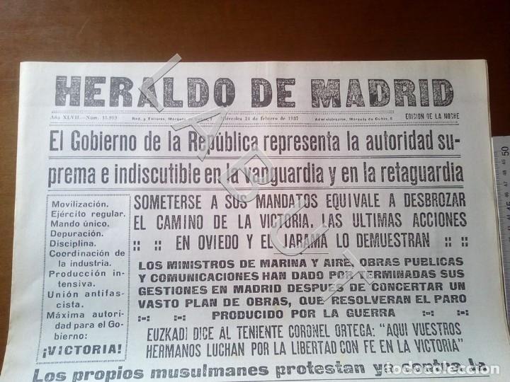 Gebrauchte B&uuml;cher: HERALDO DE MADRID 24 FEBRERO 1937 GUERRA CIVIL FACSIMIL X12
