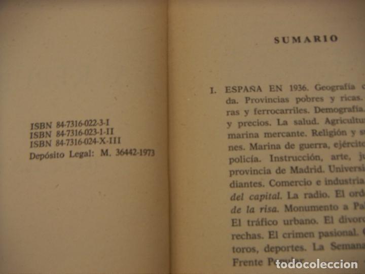 Libros de segunda mano: Federico Bravo Morata La Rep&uacute;blica III: El Frente Popular en el Poder - Foto 3