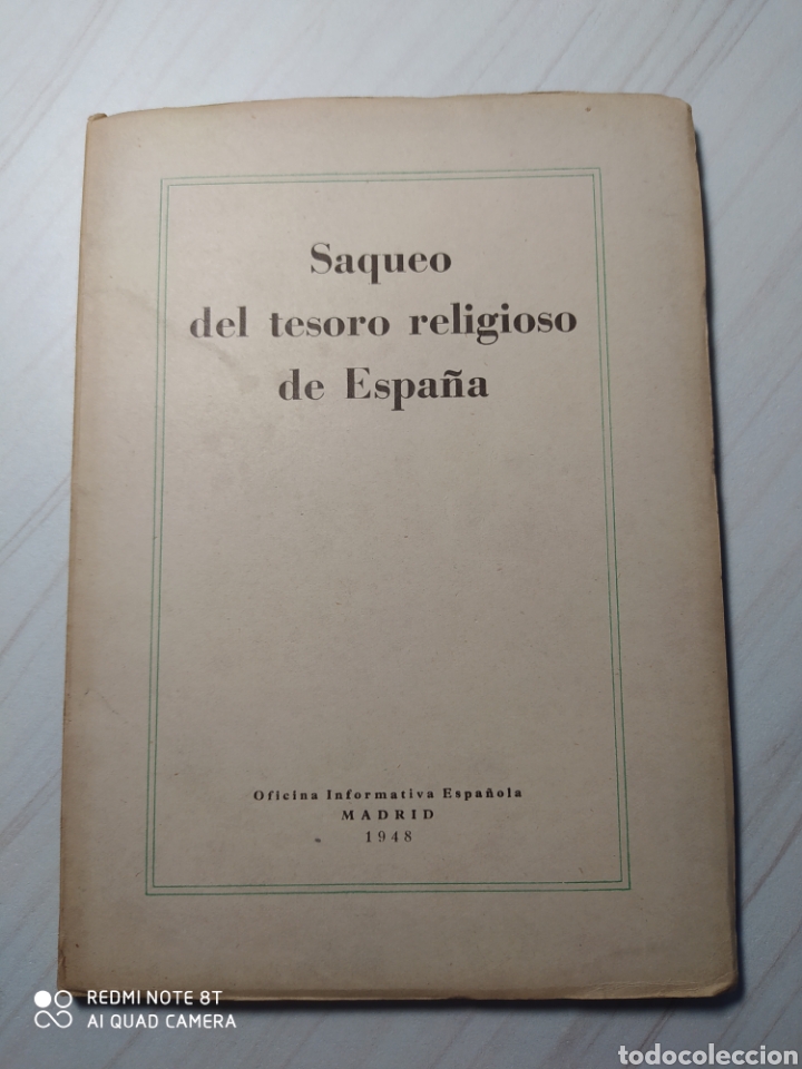 Libros de segunda mano: SAQUEO DEL TESORO RELIGIOSO EN ESPA&Ntilde;A - Foto 1