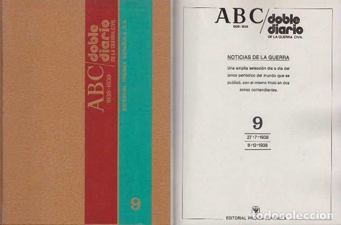 Gebrauchte B&uuml;cher: ABC DOBLE DIARIO DE LA GUERRA CIVIL 1936-1939. TOMO 9 FASCICULO 65 - 72 - A-GCV-2206