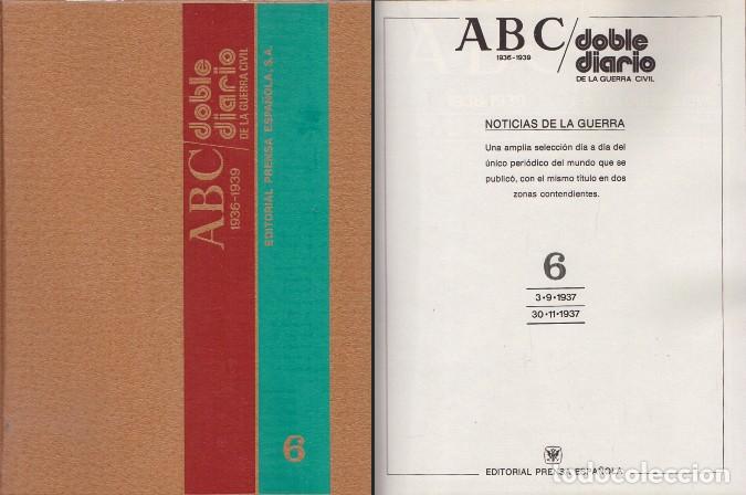 Gebrauchte B&uuml;cher: ABC DOBLE DIARIO DE LA GUERRA CIVIL 1936-1939. TOMO 6 FASCICULO 41 - 48 - A-GCV-2208