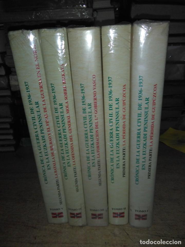 Gebrauchte B&uuml;cher: JOS&Eacute; ANTONIO URGOITIA.CRONICA DE LA GUERRA CIVIL EN LA EUSKADI PENINSULAR.1936-1937.(5TOMOS).SENDOA