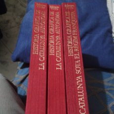 Libros de segunda mano: HISTORIA GRÁFICO DE CATALUÑA EDMON VALLÉS TRES TOMOS PRIMERA EDICIÓN