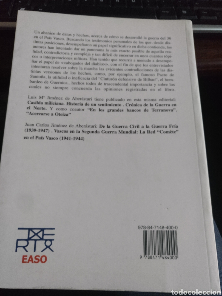 Libros de segunda mano: La guerra en Euskadi. txertoa 2007 - Foto 2