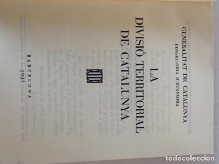 Libros de segunda mano: La divisi&oacute; territorial de Catalunya - Foto 4