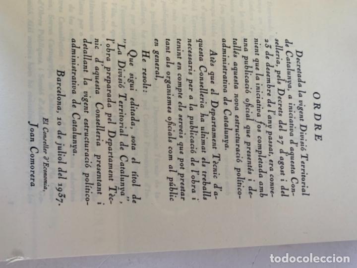 Libros de segunda mano: La divisi&oacute; territorial de Catalunya - Foto 2
