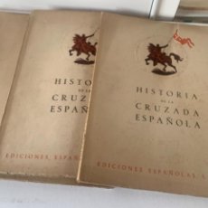 Libros de segunda mano: HISTORIA DE LA CRUZADA ESPAÑOLA, GUERRA CIVIL, VOLUMEN V, TOMO 19, 20, 21 Y 23. Lote 238797335