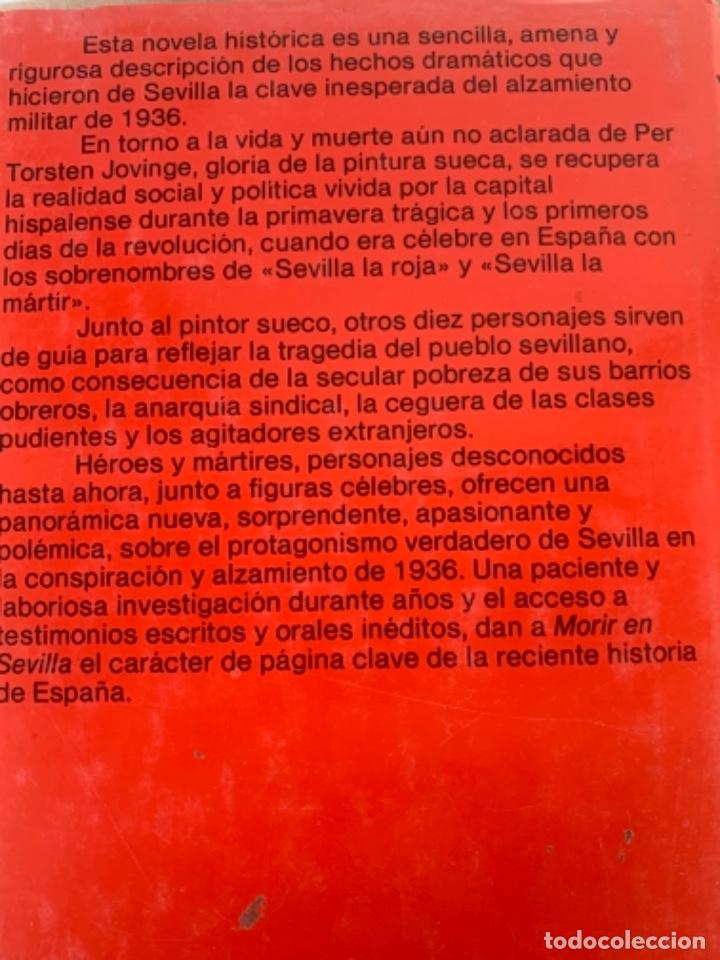 Libros de segunda mano: Morir en Sevilla (Bol, 2) - Foto 4