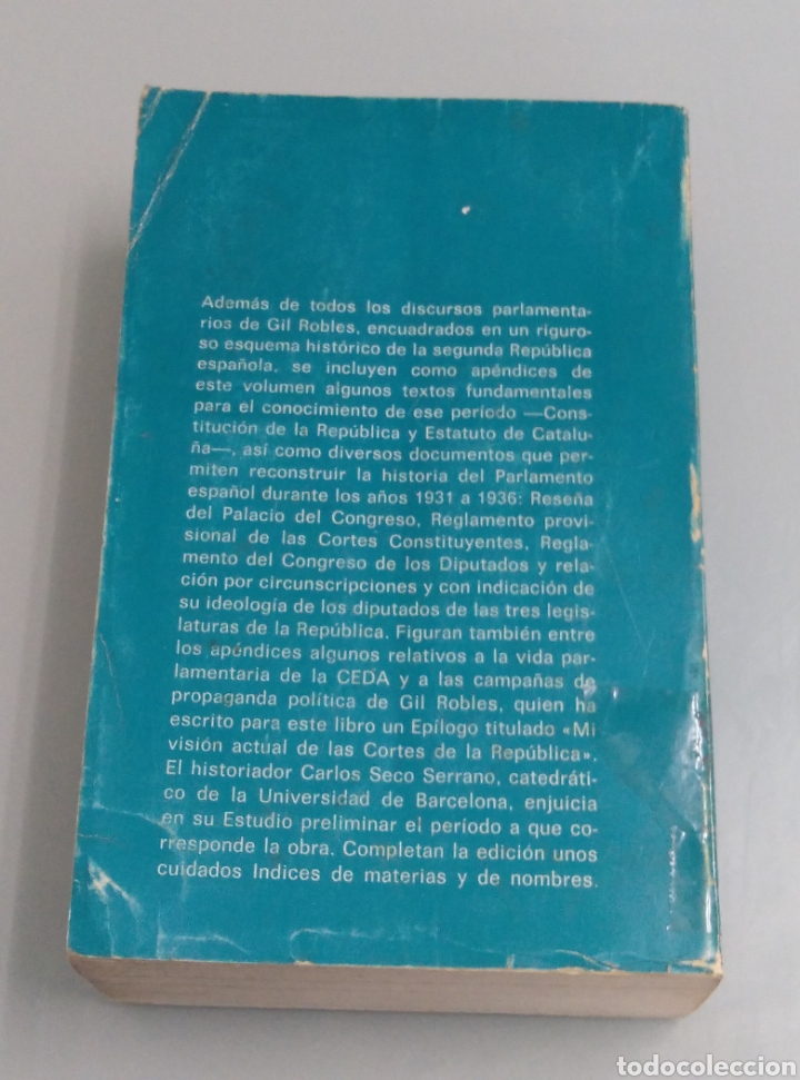Libros de segunda mano: Discursos Parlamentarios - Gil Robles - Foto 3