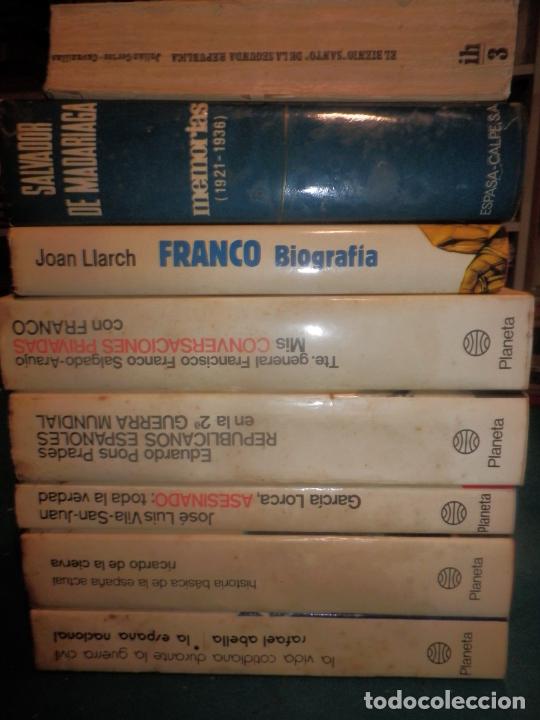 Gebrauchte B&uuml;cher: LOTE 8 LIBROS (ESPEJO DE ESPA&Ntilde;A-2&ordf; REP&Uacute;BLICA-FRANCO-MADARIAGA-LORCA-GUERRA CIVIL-2&ordf; GUERRA MUNDIAL)