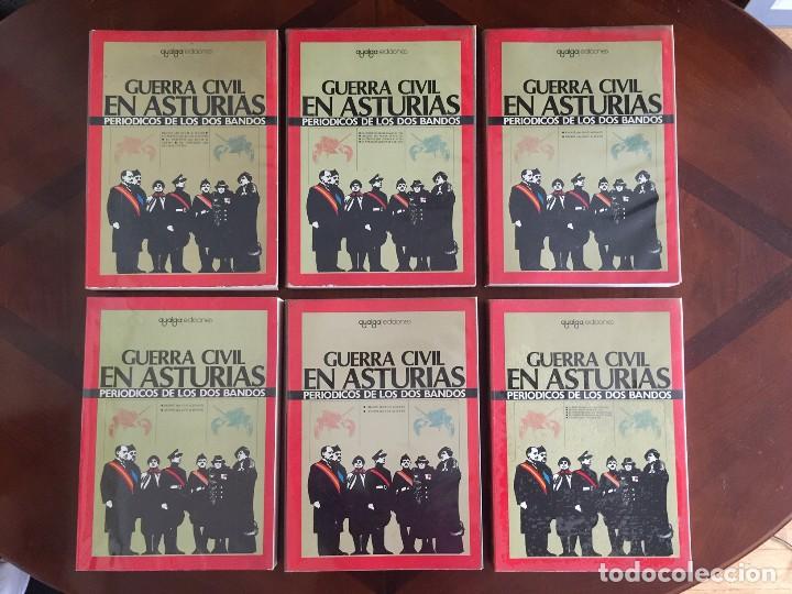 Gebrauchte B&uuml;cher: GUERRA CIVIL EN ASTURIAS PERIODICOS DE LOS DOS BANDOS Completa en 6 tomos