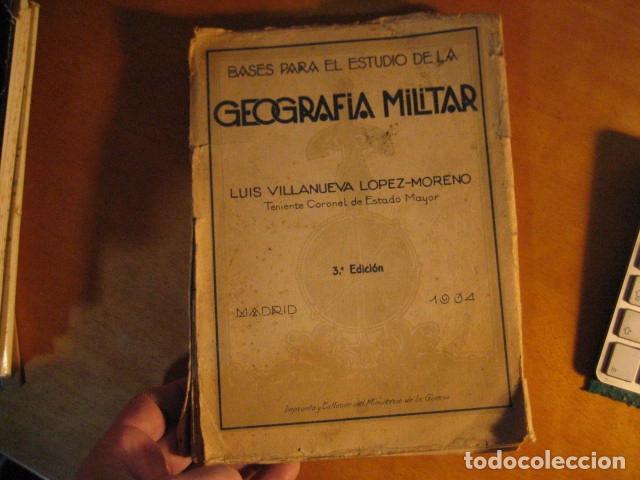 Gebrauchte B&uuml;cher: BASES PARA EL ESTUDIO DE LA GEOGRAF&Iacute;A MILITAR. LUIS VILLANUEVA LOPEZ-MORENO. 1934