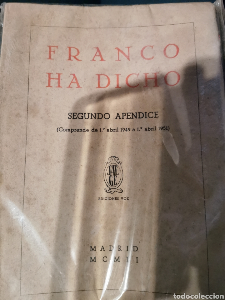 Libros de segunda mano: Franco ha dicho - Foto 1