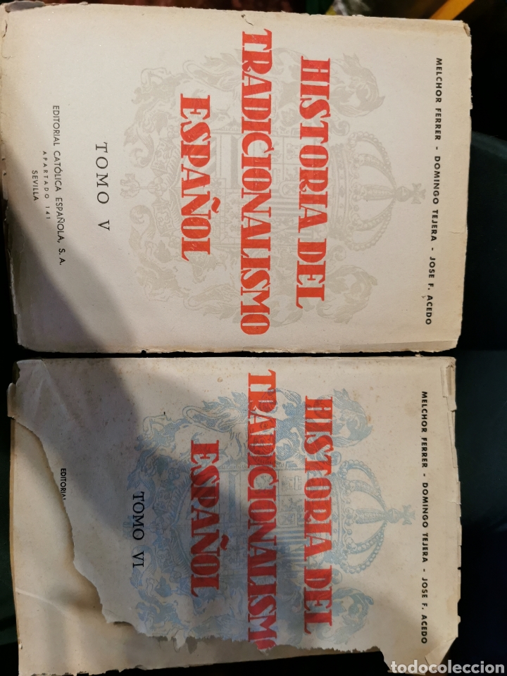 Libri di seconda mano: Tomo v y vi historia del tradicionalista espa&ntilde;ol