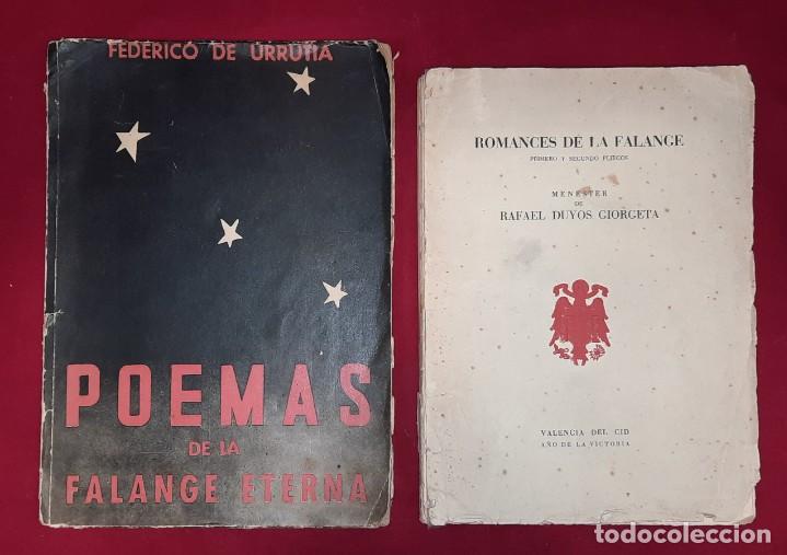 Gebrauchte B&uuml;cher: LIBROS, ROMANCE DE LA FALANGE y POEMAS DE LA FALANJE ETERNA - A&Ntilde;O DE LA VICTORIA