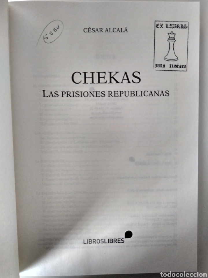 Libros de segunda mano: CHEKAS. LAS PRISIONES REPUBLICANAS / CESAR ALCAL&Aacute; - Foto 3