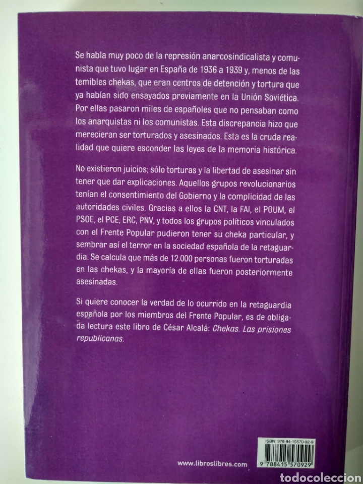 Libros de segunda mano: CHEKAS. LAS PRISIONES REPUBLICANAS / CESAR ALCAL&Aacute; - Foto 4