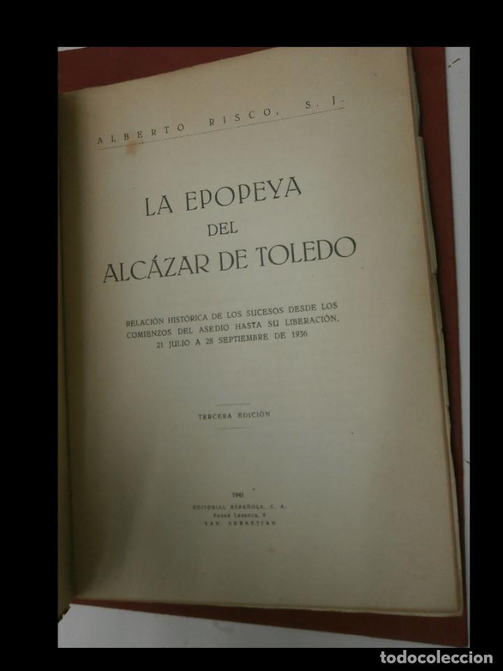 Libros de segunda mano: La epopeya del Alcazar de Toledo. Alberto Risco - Foto 4