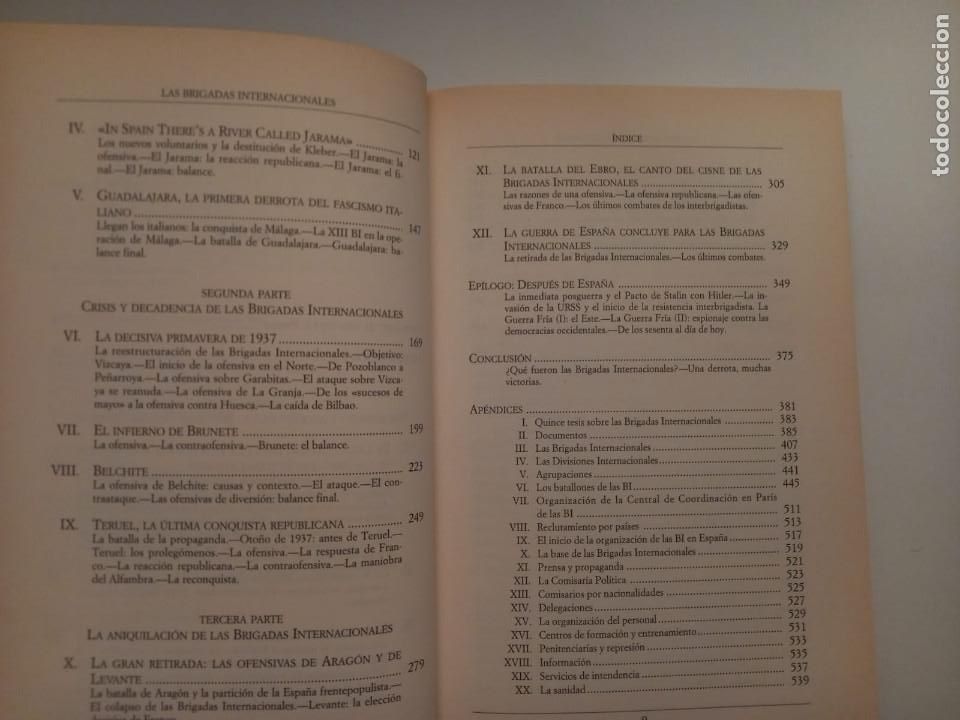 Libros de segunda mano: LAS BRIGADAS INTERNACIONALES, C&Eacute;SAR VIDAL - Foto 4