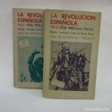 Libros de segunda mano: LA REVOLUCIÓN ESPAÑOLA 1930-1936 / 1936-1940 2 TOMOS - LEÓN TROTSKY. Lote 317091288