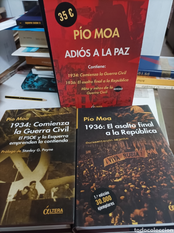 Gebrauchte B&uuml;cher: ADI&Oacute;S A LA PAZ .PIO MOA 2 TOMOS 5 EDICI&Oacute;N 2004
