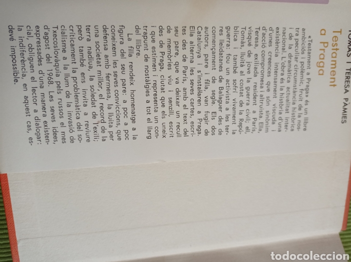 Libros de segunda mano: Testament a Praga - Foto 4