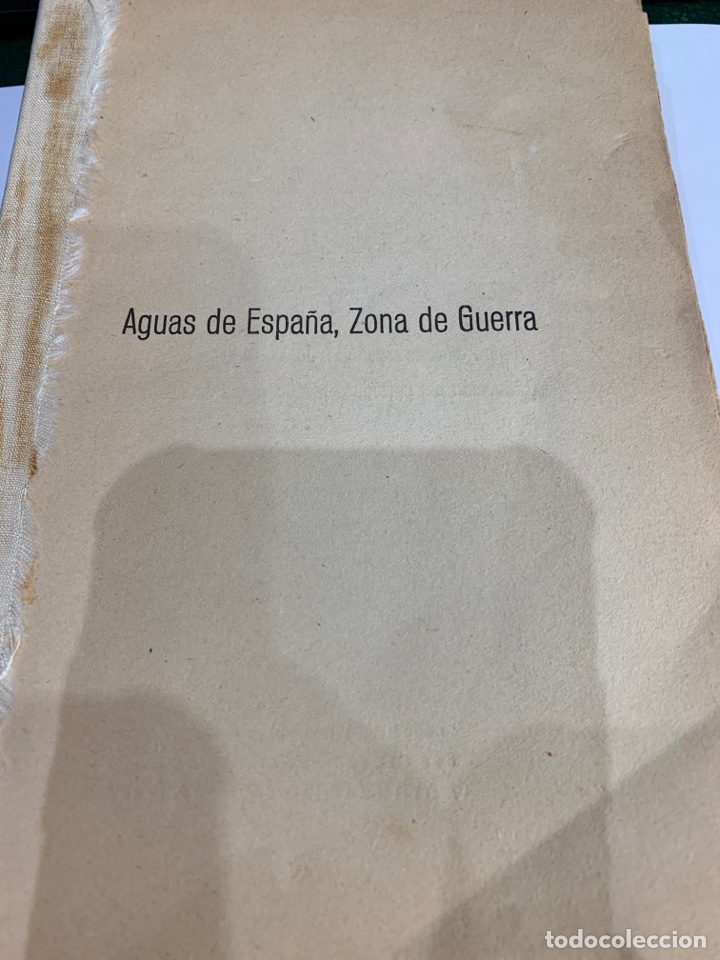Gebrauchte B&uuml;cher: Libro AGUAS DE ESPA&Ntilde;A, ZONA DE GUERRA - Mauricio de Oliveiras - 1939 -