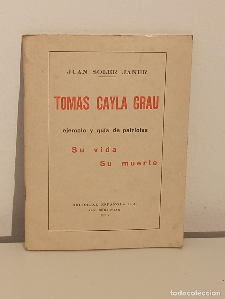 Libros de segunda mano: Libro Tom&aacute;s Cayla Grau - Foto 1