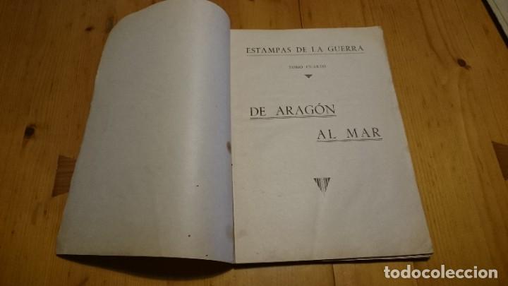 Libri di seconda mano: ESTAMPAS DE LA GUERRA TOMO CUARTO DE ARAGON AL MAR - FALTAN CUBIERTAS