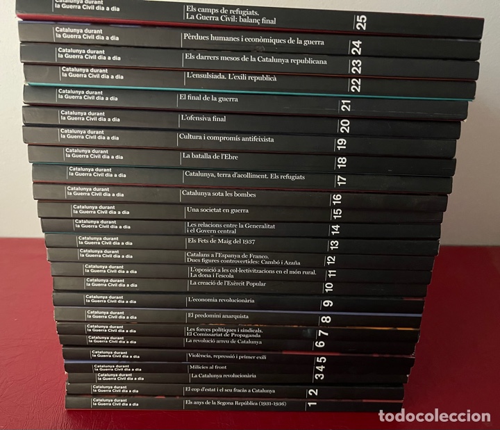 Libri di seconda mano: CATALUNYA DURANT LA GUERRA CIVIL DIA A DIA. (25 TOMOS)