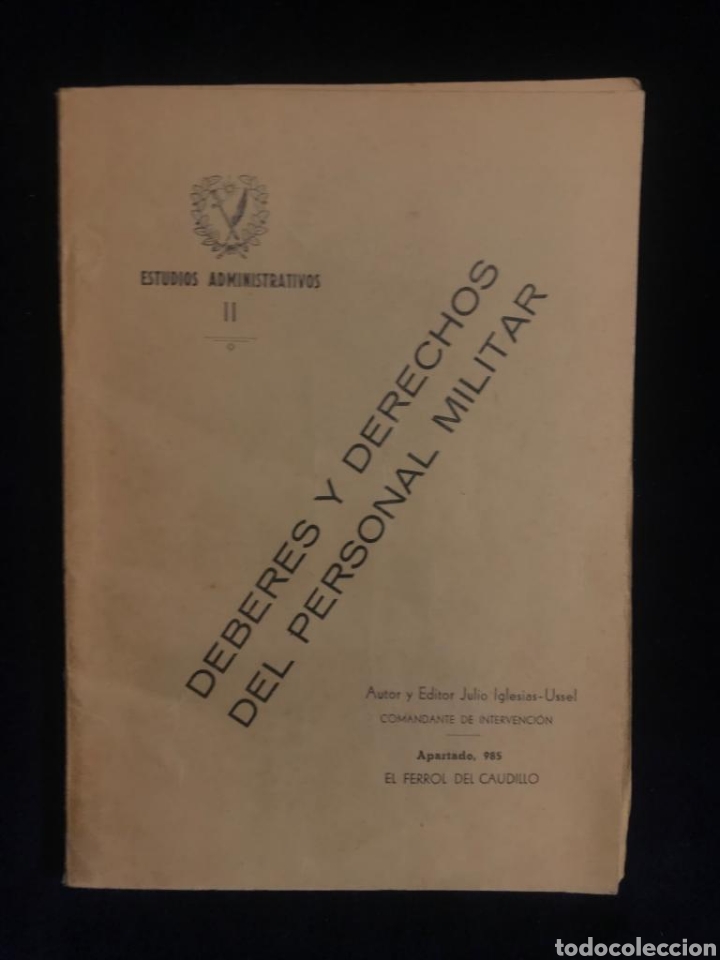 Libri di seconda mano: Deberes y derechos del personal Militar 1947