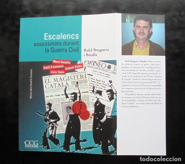 Second hand books: Escalencs assassinats durant la Guerra Civil Rafel Bruguera i Batalla impecable 2009 CCG