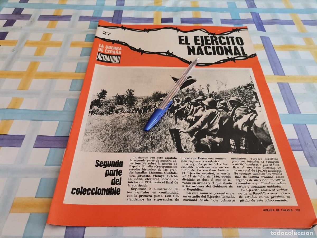 Gebrauchte B&uuml;cher: EL EJERCITO NACIONAL LA GUERRA DE ESPA&Ntilde;A ACTUALIDAD ESPA&Ntilde;OLA N&deg; 27 16 PAGINAS