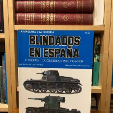Libros de segunda mano: BLINDADOS EN ESPAÑA. LAGUERRA CIVIL 1936-1939. JAVIER MAZARRASA. QUIRÓN EDICIONES. Lote 368272621