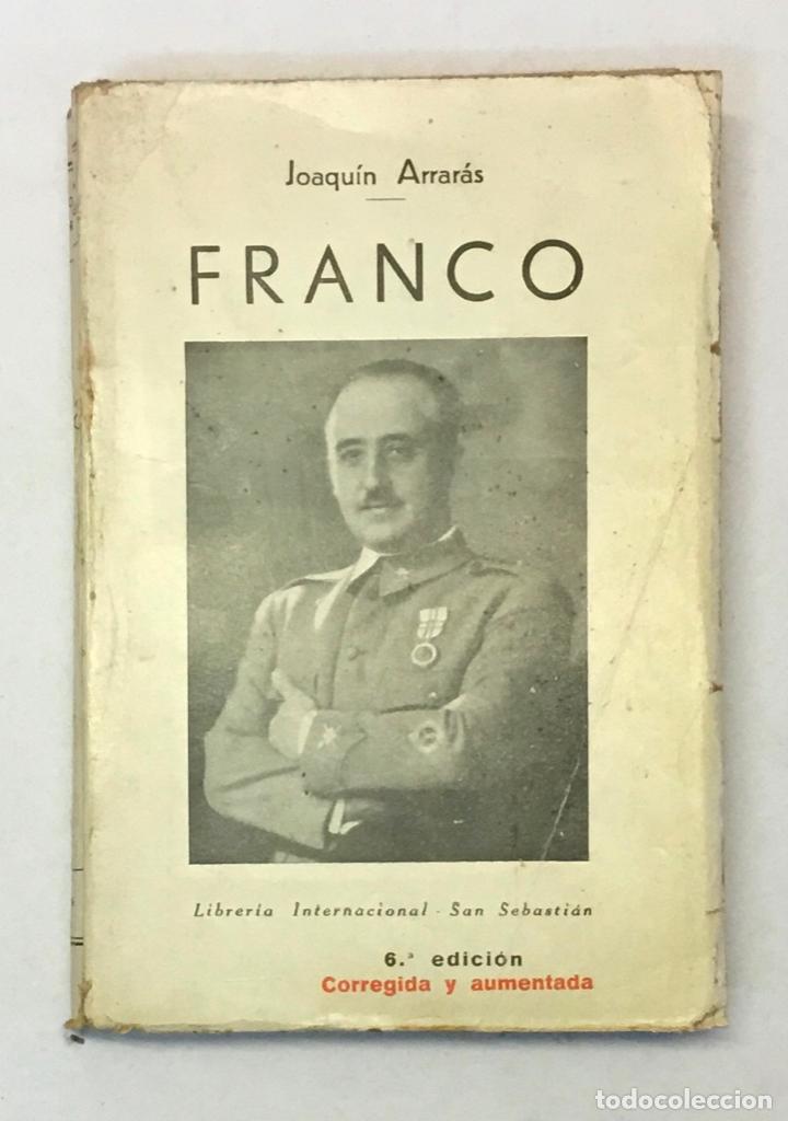 Libros de segunda mano: FRANCO. - ARRAR&Aacute;S, Joaqu&iacute;n. 1938 - Foto 1