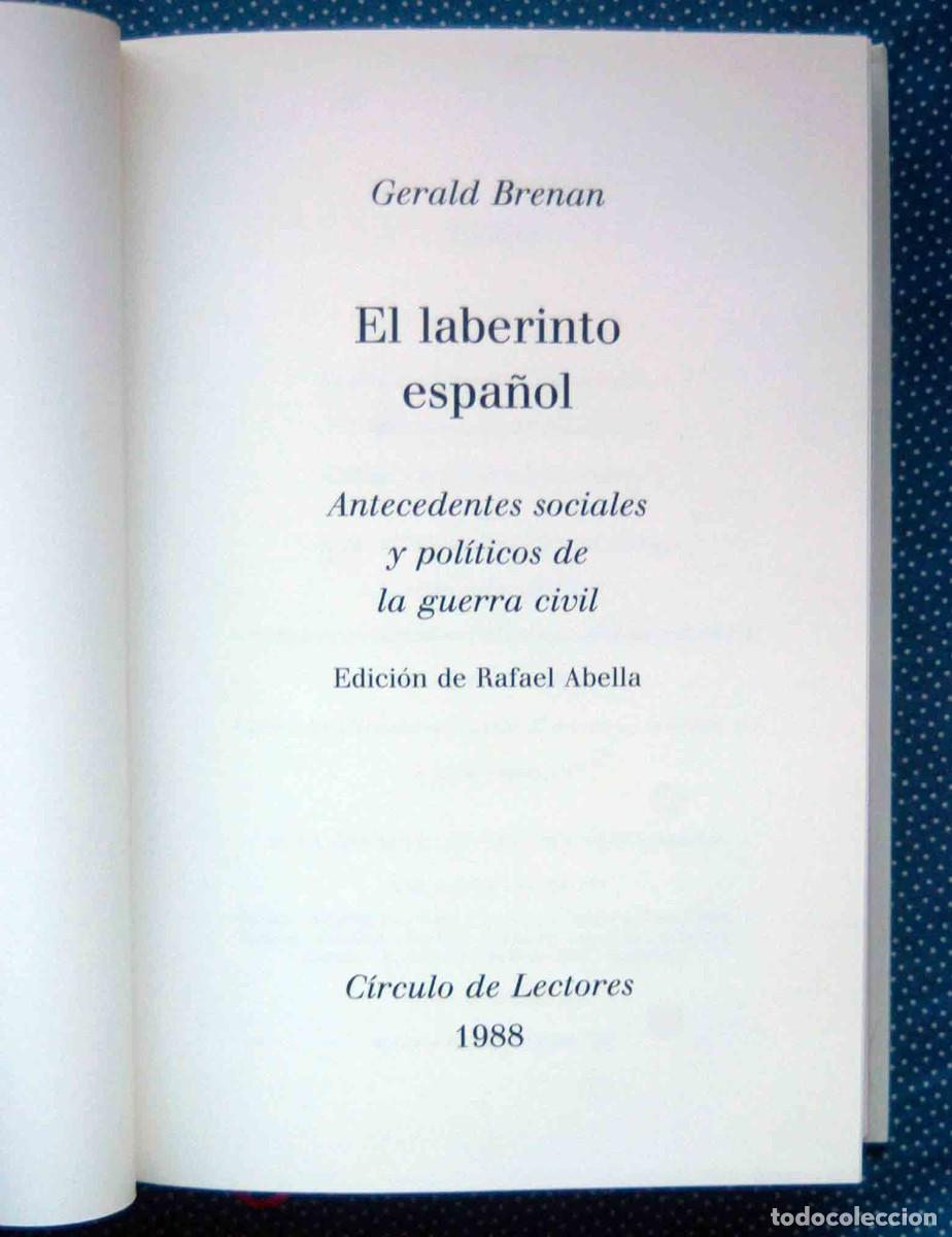 Libros de segunda mano: EL LABERINTO ESPA&Ntilde;OL BRENAN CIRCULO DE LECTORES - Foto 3