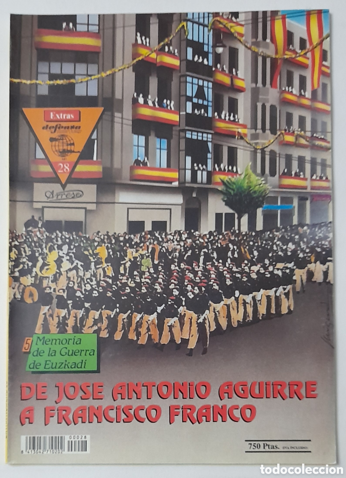 Libri di seconda mano: Revista EXTRAS DEFENSA Memoria de la Guerra de Euzkadi 5 - N&uacute;m. 28 -1978