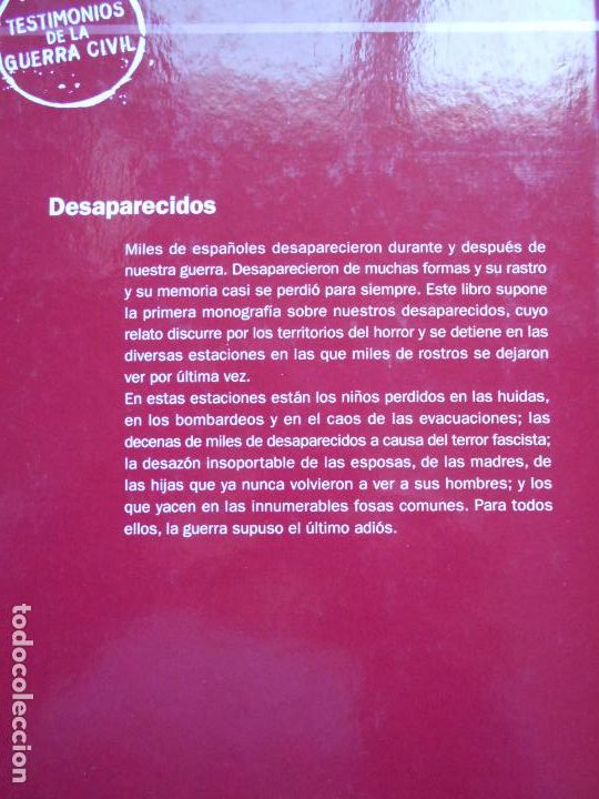 Libros de segunda mano: DESAPARECIDOS - Foto 3