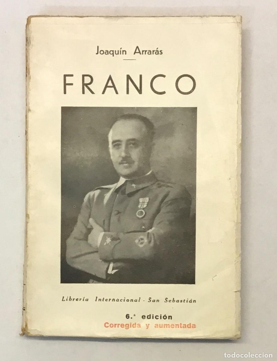Libros de segunda mano: FRANCO. - ARRAR&Aacute;S, Joaqu&iacute;n. 1937 - Foto 1