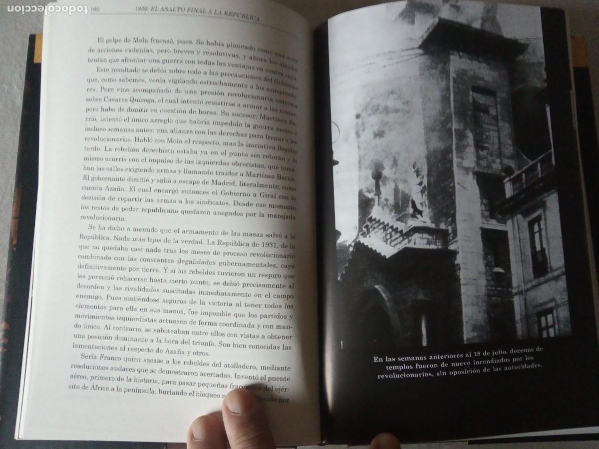 Libros de segunda mano: 1936: EL ASALTO FINAL A LA REP&Uacute;BLICA. - P&Iacute;O MOA. - Foto 3