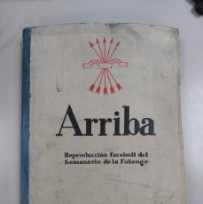 Libros de segunda mano: ARRIBA (REPRODUCCIÓN FACSÍMIL DEL SEMANARIO DE LA FALANGE). Lote 387655819