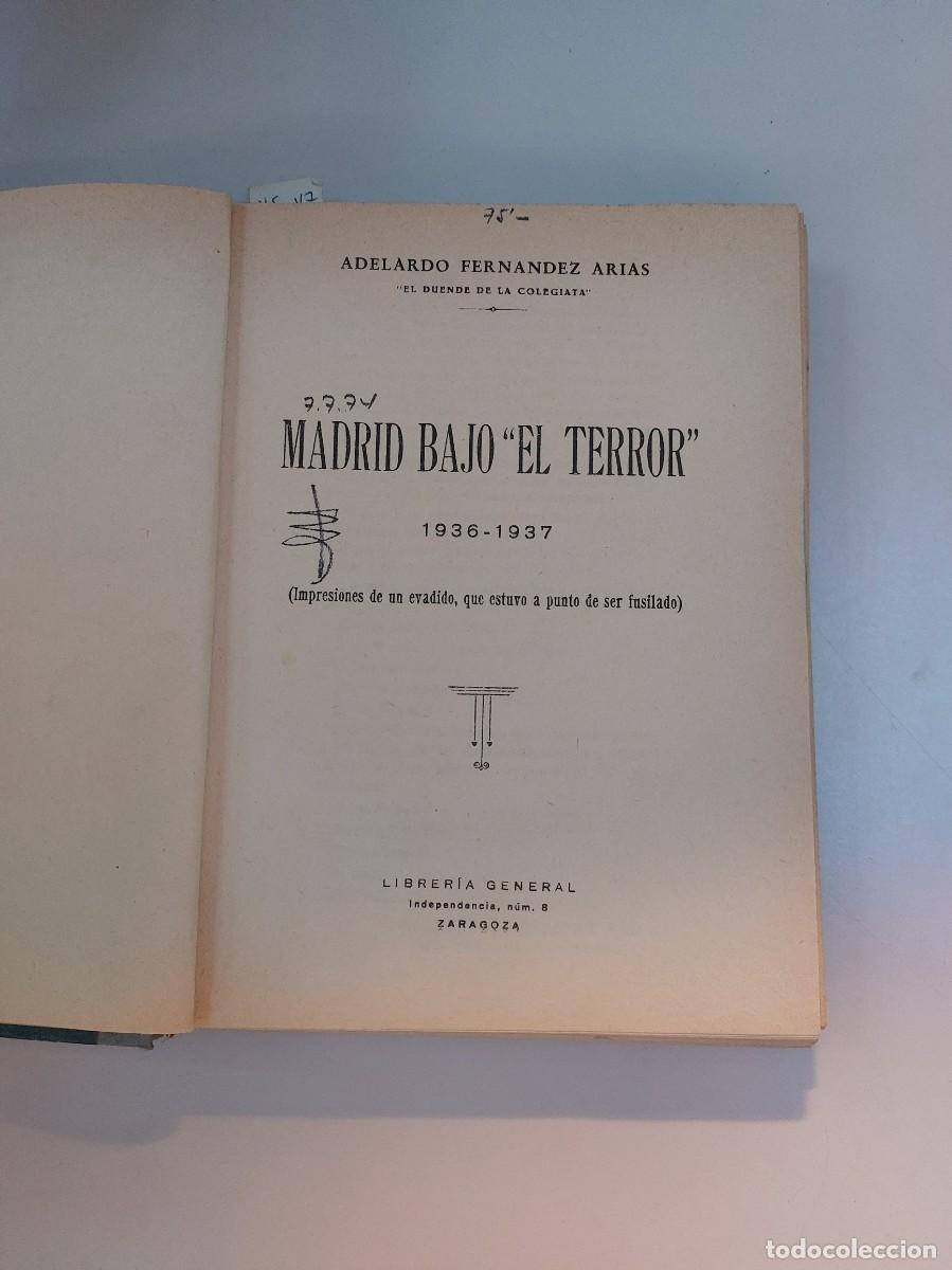Libros de segunda mano: Madrid bajo el terror (1936 &ndash; 1937) - Foto 2