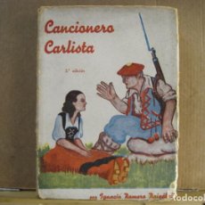 Libros de segunda mano: CANCIONERO CARLISTA-IGNACIO ROMERO-LIBRO-GUERRA CIVIL AÑO 1938-VER FOTOS-(K-9646)