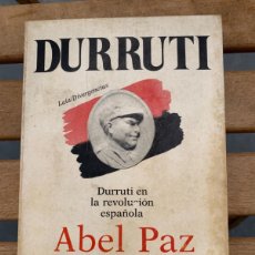 Libros de segunda mano: DURRUTI EN LA REVOLUCIÓN ESPAÑOLA