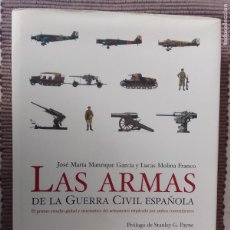 Libros de segunda mano: LAS ARMAS DE LA GUERRA CIVIL ESPAÑOLA. JOSE MARIA MANRIQUE GARCIA Y LUCAS MOLINA FRANCO.2006.