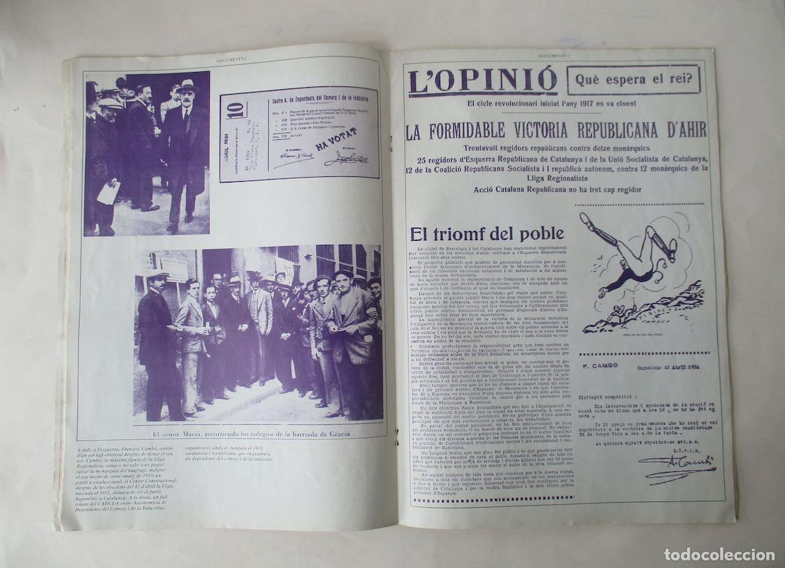 Libros de segunda mano: LA PROCLAMACIO DE LA REPUBLICA - DOCUMENTS 1 - Foto 3
