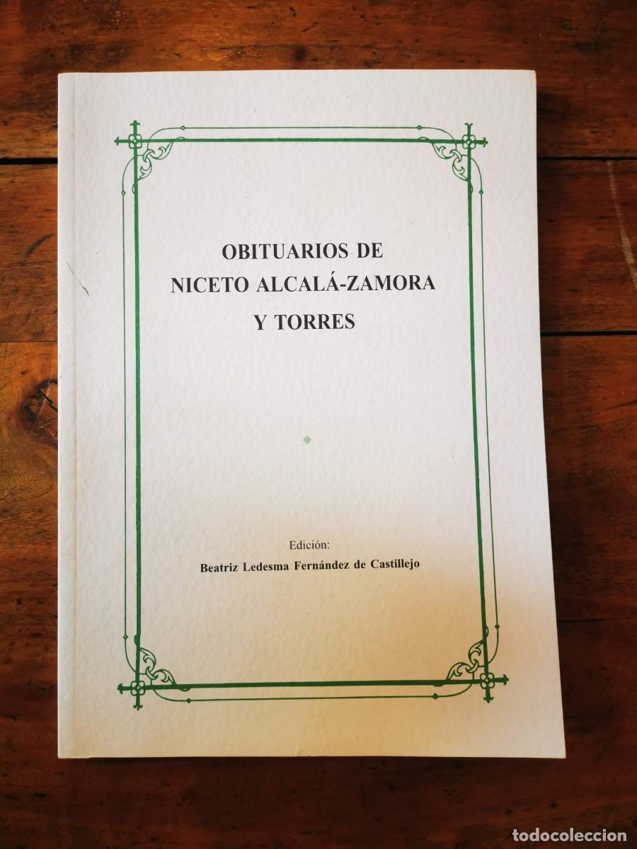 Gebrauchte B&uuml;cher: OBITUARIOS de Niceto Alcal&aacute;- Zamora y Torres