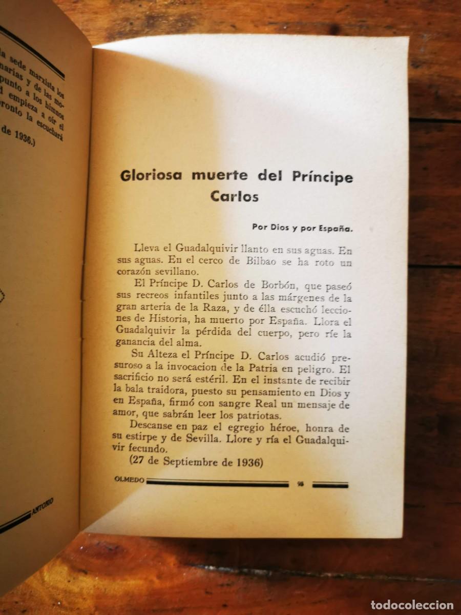 Libros de segunda mano: OLMEDO, Antonio. La flecha en el blanco: (Diario de la guerra) - Foto 3