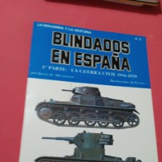 Libros de segunda mano: BLINDADOS EN ESPAÑA. 1ª PARTE: LA GUERRA CIVIL 1936-1939. LA MAQUINA Y LA HISTORIA Nº 2. 106 PP